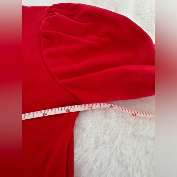 NWT Le Maj Red with Houndstooth Girls Dress, Size 14 - Picture 5 of 9